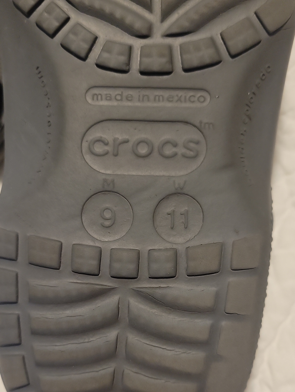 CROCS Gray Unisex Clog Sole (M9/W11) - Picture 2 of 3
